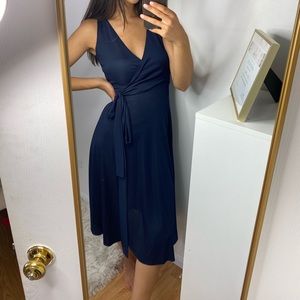 Club Monaco "Shapira" Dark Blue Dress Cut-out XS 0